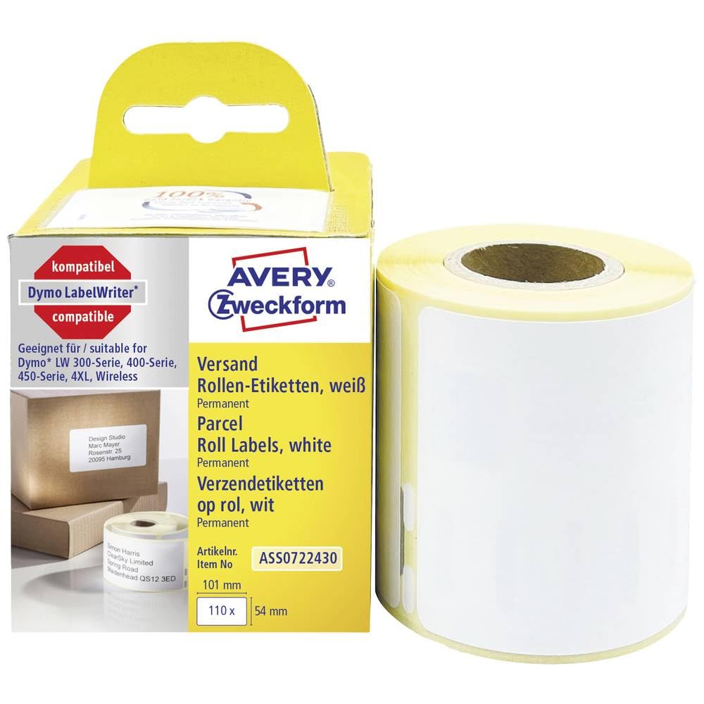 Avery Zweckform White 110 Pieces 101 x 54 mm White