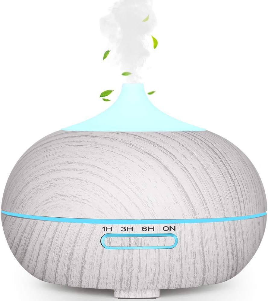 WD&CD 300-400 ML Essential Oil Diffusers Ultrasonic Aroma Diffuser Humidifier Cool Mist, Waterless Auto-off