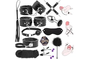 BDSM Bondage Restraints for Adult Toys 12 Pcs Bondage Gear and Accessories Sex Toys for Women and Couples