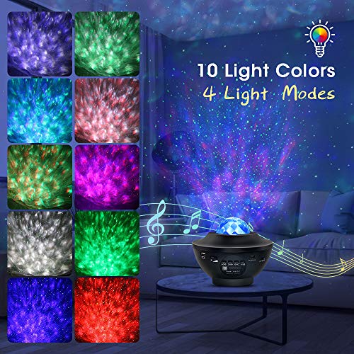 OTTOLIVES-Star-Projector-Night-Light-2-in-1-Star-Galaxy-Projector-LED-Nebula-CloudRotatable-Ocean-Wave-Projector-with-Remote-Control-Bluetooth-Music-Speaker-for-Kids-Adults-Bedroom-Decoration