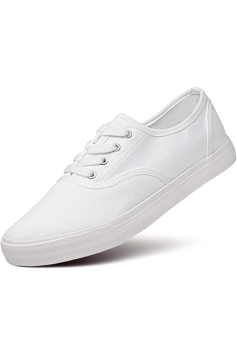 white canvas shoes amazon