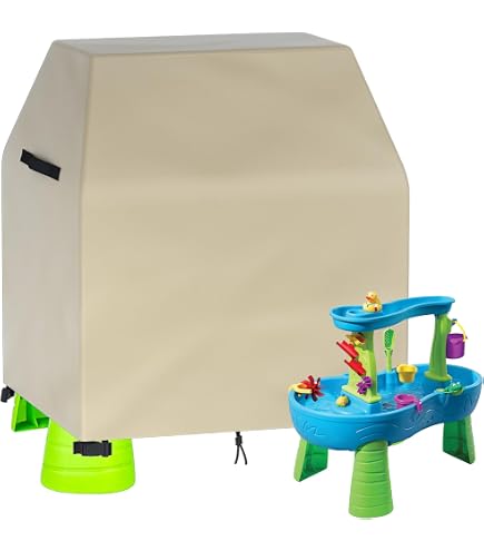 Funda Protectora Para Mesa De Agua Step2 – Tela Oxford Impermeable Y Resistente, Con Correas Ajustables, Protección Contra Lluvia Y Sol