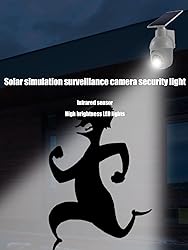 High brightness solar powered analog surveillance
