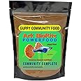 2oz Guppy Fish Food Blend Highly Nutritious PowerFood Cleaner Water - Guppy Fish Food Super Colonies Power Food Complete, Balanced, Fast Absorption