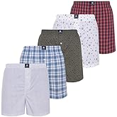 Noble Hues Mens Underwear Cotton Boxers Pack - Mens Boxers with Everyday Comfort, Cool & Breathable Boxers for Men