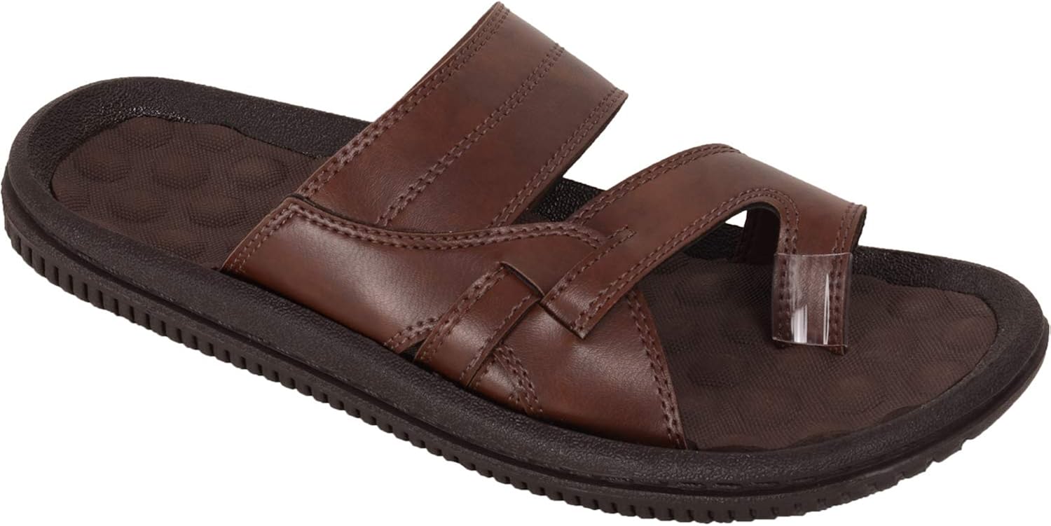 BATA Men Brown Soft Slip On Chappal Sandal Amazon.co.uk