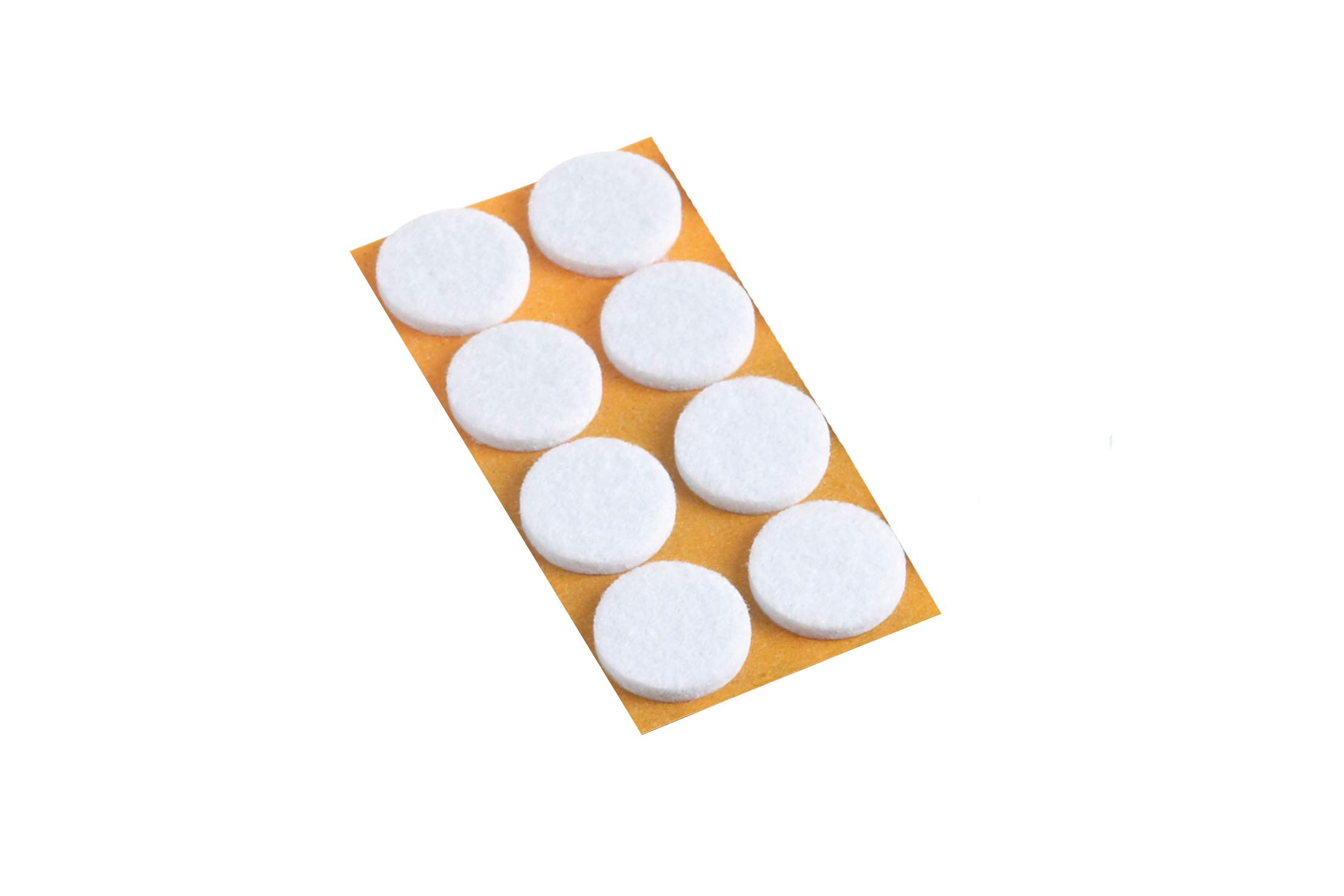 Metafranc 645186 Felt Diameter Self-Adhesive White Pack of 8 Effective Protection Furniture Set for Sensitive Chair Glides/Floor Gliders, Weiß, Ø 28 mm (8 Stück)