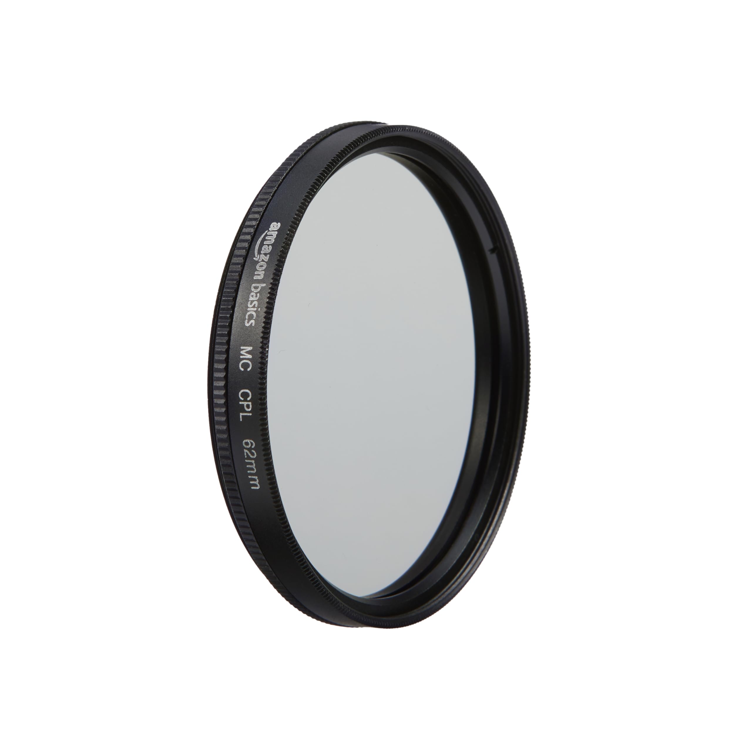 Amazon Basics 62 mm Circular Polarizer Protection Filter for Deeper Colours, Glare and Reflection Reduction, Multi-Coated, Protects from Dust, Dirt and Scratches