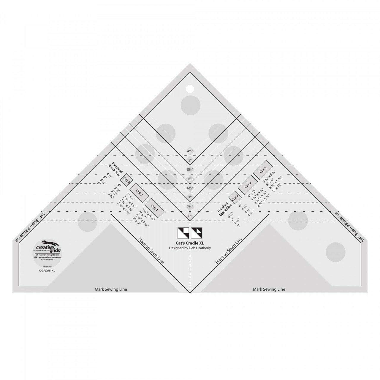 Creative Grids Cats Cradle Ruler XL - CGRDH1XL