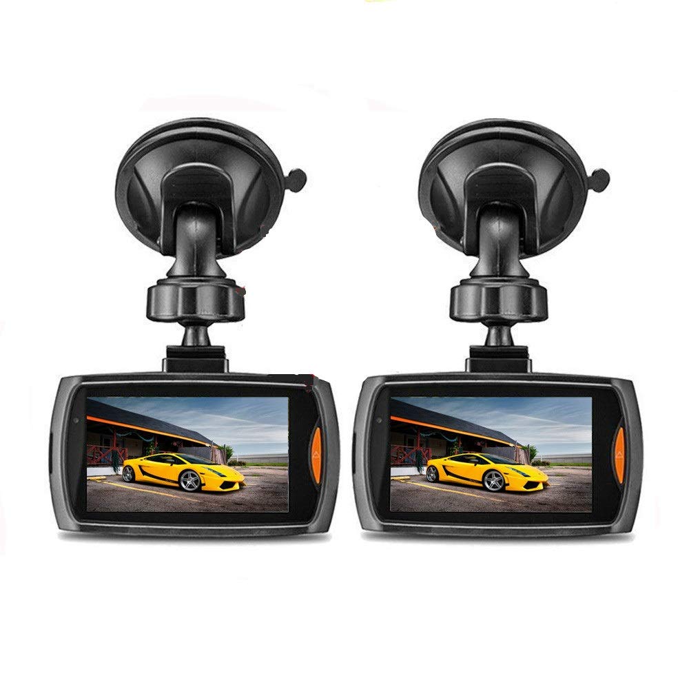 Halloween Hot Sale!!!Kacowpper 2 Pcs Dash Cam G-Sensor Full HD 1080P 2.2" Car Dashboard Video Driving Recorder 170&deg;Wide Angle Camera with Night Vision, G-Sensor, Loop Recording.