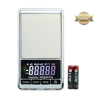【クリックで詳細表示】Balanada 改良版 ポケットスケール 高精度デジタルスケール500g/0.01gリロード、携帯タイプ ポケットデジタル スケール 業務用(プロ用) 計測
