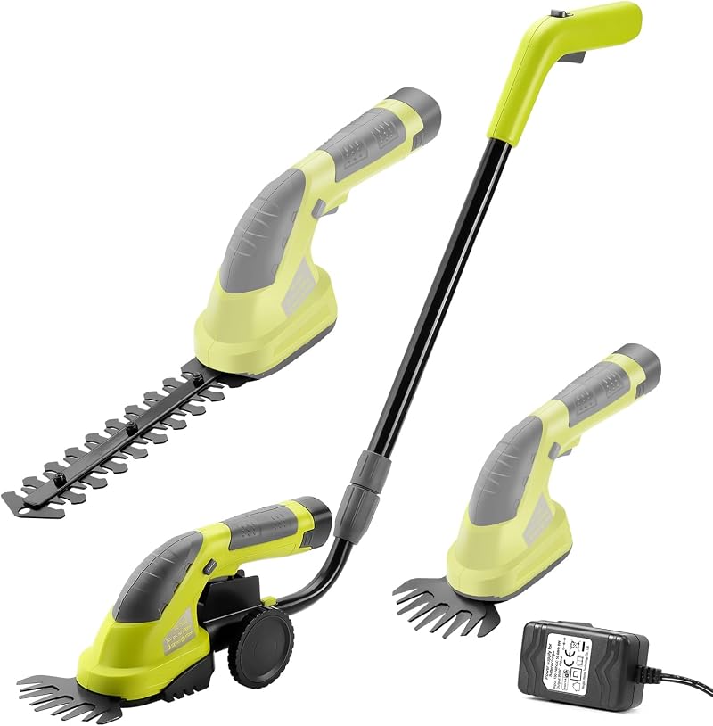 DEWINNER Cordless 2in1 Grass Shear & Hedge Trimmer Battery Charger Included
