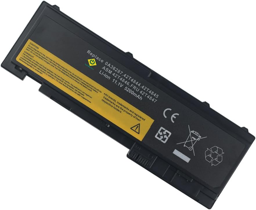 PowerSmart 6 Cell 11.1V 3600mAh Replacement for LENOVO ThinkPad T420s, ThinkPad T420si, Thinkpad T420s 4171-A13 Laptop Battery 0A36287, 42T4844, 42T4845, ASM 42T4846, FRU 42T4847