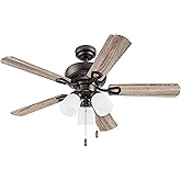 Portage Bay 51442 Miller Park Ceiling Fan, 44, Bronze
