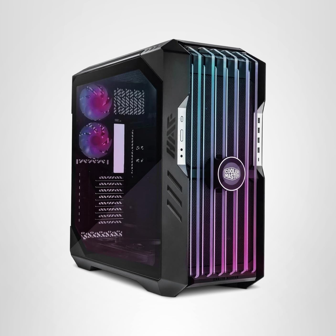 Cooler Master HAF 700 EVO E-ATX High Airflow PC Case, IRIS Customizable LCD .Breathable TG Front Panel, 200mm Sickleflow Fans, 1 x USB 3.2 gen 2 Type C, 4 x USB 3.2 gen 1 (3.0) (H700E-IGNN-S00)