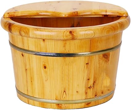 Barril de baño de pie Multifuncional Tina de pie de Madera hogar