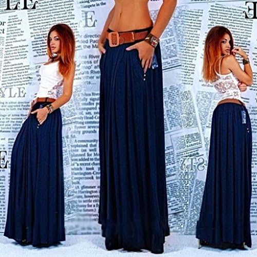 Naomi Drury Fashion Long Maxi Skirt Pleated Skirts Navy M