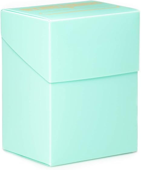 Caja de cartas Stratagem The Big Box con separador, verde menta, caja TCG de gran tamaño,