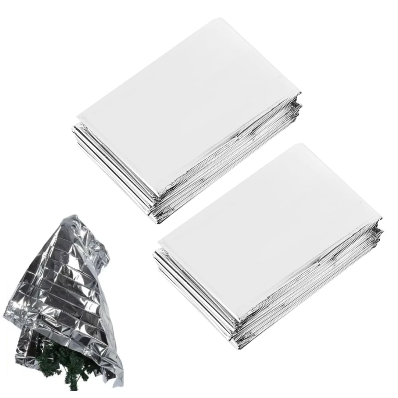 Duokon Silver 2Pcs Plant Reflective Film, Greenhouse Cover, 210 x 120cm - Perfect for Garden or Greenhouse to Increase Plant Growth