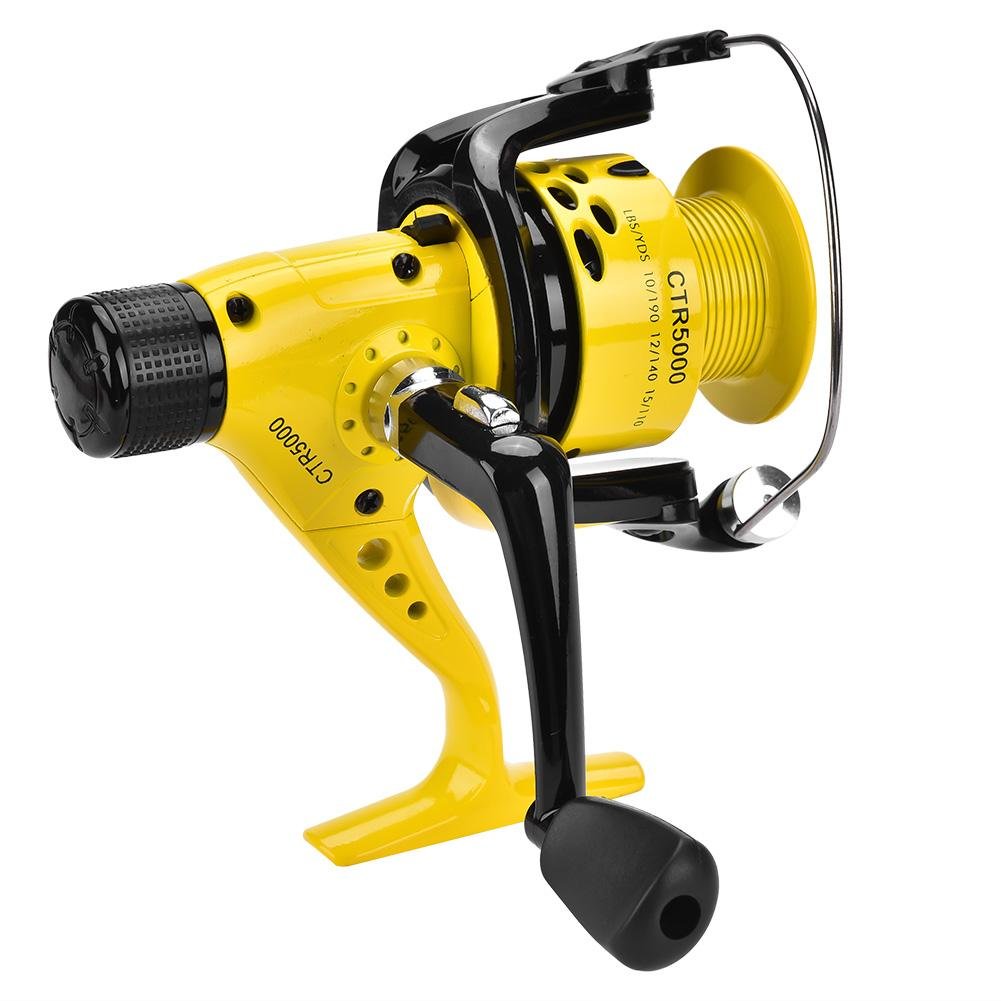 Dilwe Fishing Reel Wheel Anti-Corrosion Metal Heavy Duty Lightweight Spinning Fishing Reel for Saltwater And Freshwater Fishing(#5000)