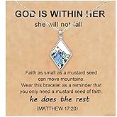 MEPIG Mustard Seed Faith Necklace Silver Love Moving Mountains-Faith Necklace Inspirational Jewelry for Women - Your Faith Can Move Mountain
