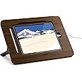 AFOOYO Bamboo Tablet Drawing Stand - Portable & Adjustable 5 Angles, Laptop Stand Riser, Book Reading Stand, Compatible with 9.7/10.2/10.5/10.9/11 inches(Walnut Varnish)