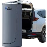 JOYTUTUS Pop Up Shower Tent for Car Easy Set-Up with Suction Cups &amp; Buckles | Portable Instant Changing Tent 2000mm PU Waterproofwith Carry Bag for Privacy Dressing Room, Outdoor, Camping, Toilet Stall