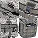 38 Pieces Tactical Attachments Kit for Molle Backpack D-Ring Grimlock Locking, Rotation Clips& Holder, Web Dominator Elastic Strings & Buckle, MOD Straps, Key Ring Holder in Zippered Pouch