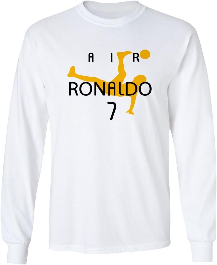 QASIMOF Air Ronaldo Soccer CR7 New Cristiano Men's Long Sleeve T-Shirt