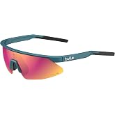 boll&eacute; - MICRO EDGE, Creator Teal Metallic, Volt+ Ruby Polarized, Medium, Sunglasses, Unisex, Adult