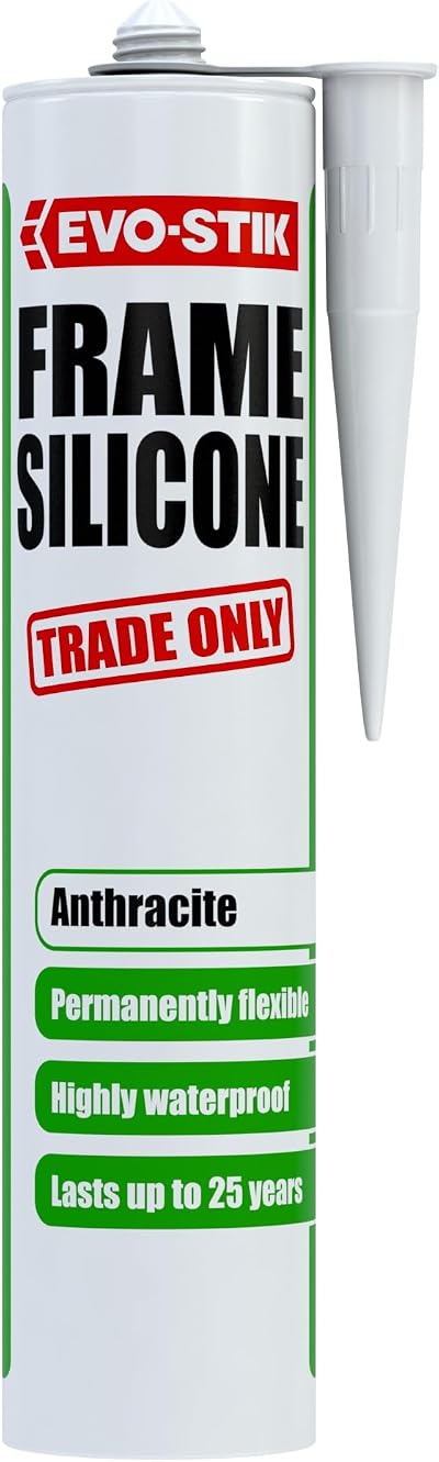 EVO-STIK Frame Silicone Sealant Anthracite 290ml Window Door Frame