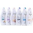 Dove Body Wash Variety 6 Pack - Shea Butter, Deep Moisture, Pistachio Cream, Coconut Milk, Gentle Exfoliating and Silk Glow, 