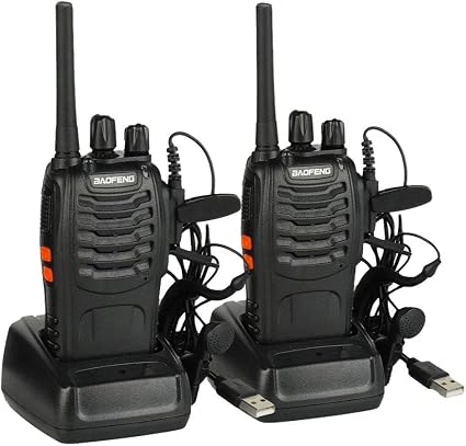 Confezione da 4 Walkie Talkie Lunga Distanza Professionali Ricaricabili  Radio Ricetrasmittenti Portatili con Auricolare Originale Batteria Giochi e  giocattoli urban-earth.co.uk