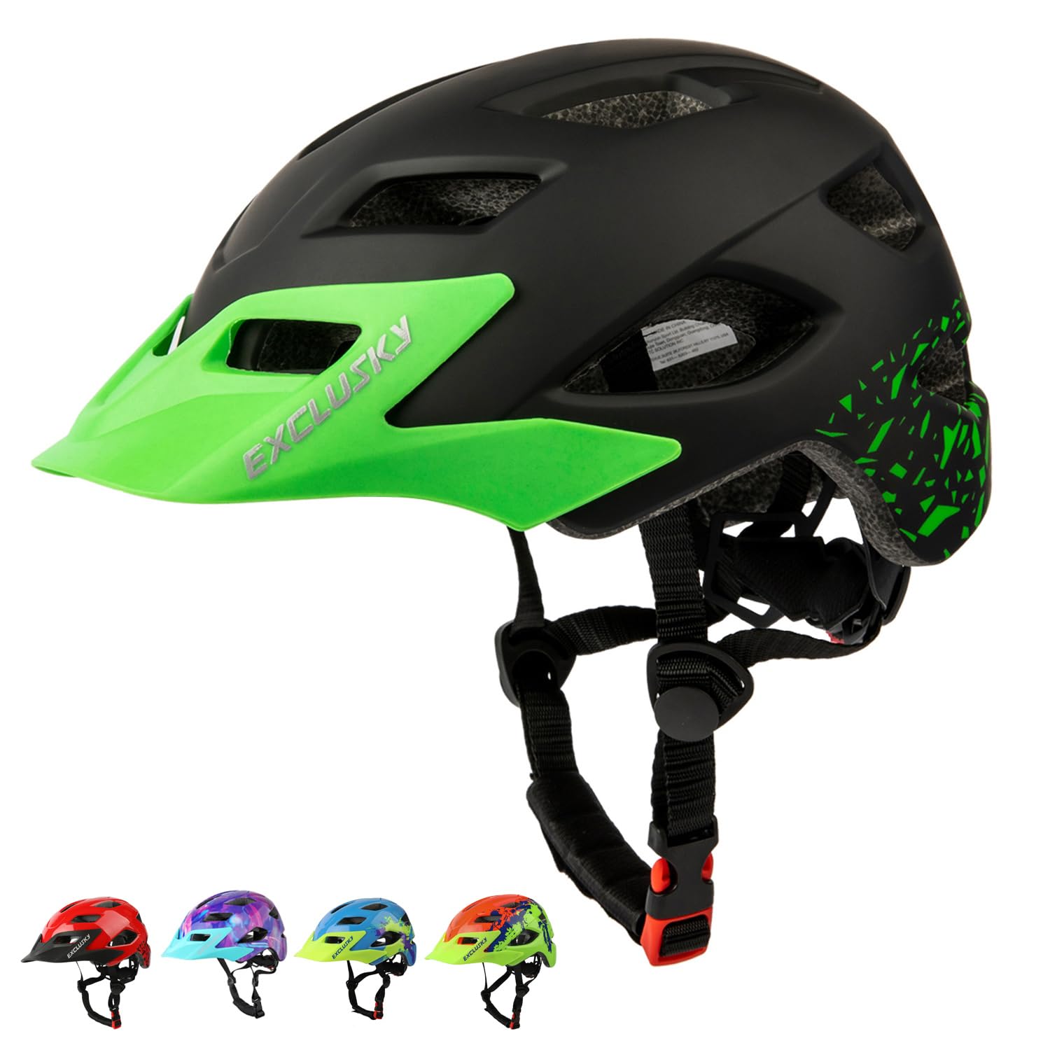 Photo 1 of Kids Helmet, Exclusky Kids Bike Helmet Adjustable Safety Lightweight Children for Skating Cycling Scooter Boys and Girls Bicycle Helmets Ages 5-8-14