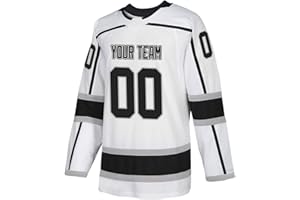 White Custom Ice Hockey Jersey for Men Women Youth S-8XL Authentic Stitched Name & Numbers - Design Your Own