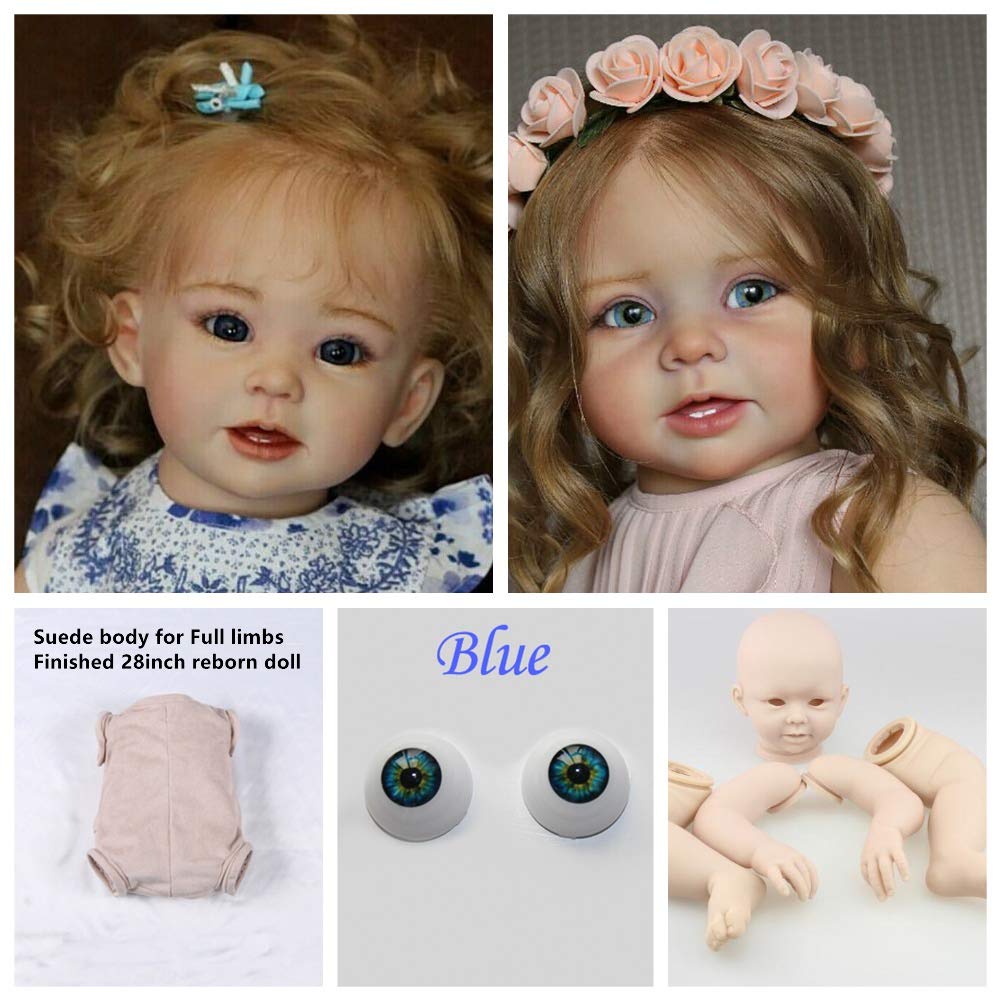 Lullaby 28 inch Unpainted Reborn Toddler Doll Kits DIY Reborn Toddler Mould Blank Reborn Doll Parts
