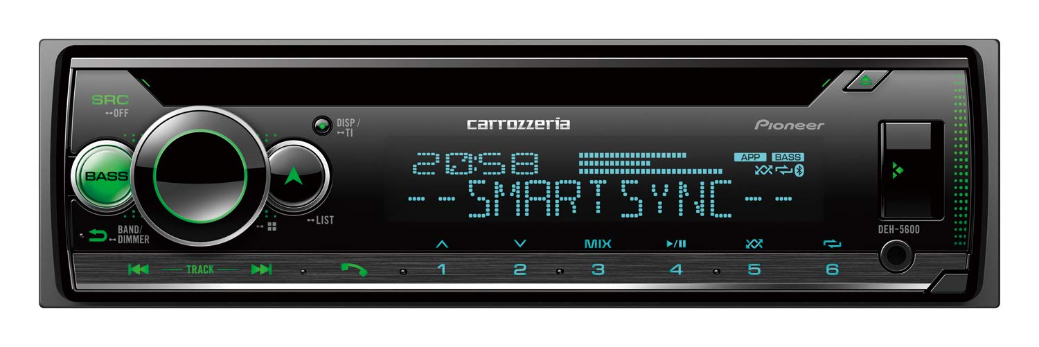 Pioneer カーオーディオ DEH-5600 1D CD Bluetooth USB iPod iPhone AUX DSP カロッツェリア商品画像
