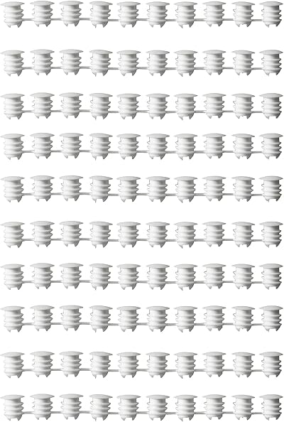 IKEA VARIERA Wall Plate White 100 Pieces Polyethylene Cover Cap 3/16" holes