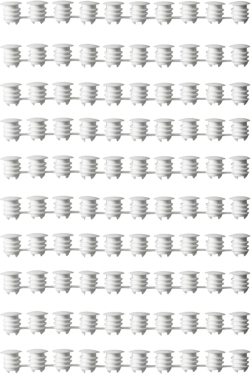 IKEA VARIERA Wall Plate White 100 Pieces Polyethylene Cover Cap 3/16" holes