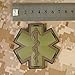 Medical Cross PVC EMS Patch Compatible with Velcro, Tactical Medic Patch for Backpacks, Paramedic, EMT & Combat Use (OD Green)