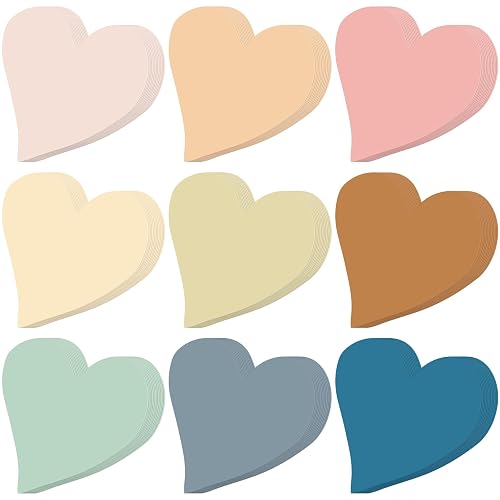 Geyee 108 Pcs Heart Cutouts Paper Boho Heart Cutouts Bulletin Board ...