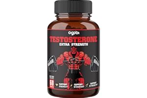AGOBI Testosterone Supplement for Men with Ashwagandha, Tribulus, Ginseng & More - 11 Herbs - Strength Support - 60 Vegan Capsules 1 Month Supply