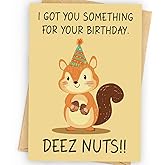 Funny Birthday Card, Happy Birthday Gifts for Men, Women, Husband, Wife, Mom, Dad, Grandma, Friends, Family, Anyone, Unique Birthday Decoration