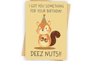 WOWBEFUN Funny Birthday Card, Happy Birthday Gifts for Men, Women, Husband, Wife, Mom, Dad, Grandma, Friends, Family, Anyone, Unique Birthday Decoration