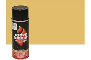 PELLETHEAD Stove Bright High Temp Spray Paint, Metallic, Up To 1200 Degrees, 12 Ounce (Pack of 1), 6302 - Gold