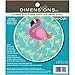Dimensions Needle Crafts Flamingo Wool Felt Applique Embroidery Craft Kit, 6''