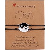 SUMMER LOVE Best Friend Bracelets Couples Bracelets for 2 Matching Yin Yang His and Her Lover Bracelet Jewelry for Bff Friendship Relationship Boyfriend Girlfriend Valentines Gift