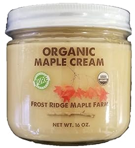 Frost Ridge Maple Farm, Organic Maple Cream, Grade A, One Pound (16 oz)