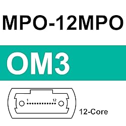 Fiber Patch Cable - MPO to MPO OM3 Multimode Fiber