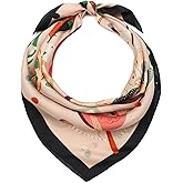 Kate Spade Women's Festive Party Silk Square Scarf, Stylish & Lightweight Neck Accessory
